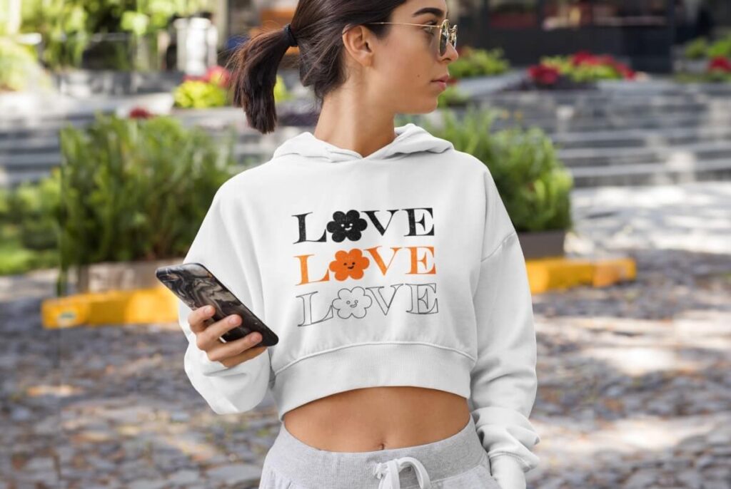 Custom Products Custom Crop Top Hoodie Custom sweatshirts 41