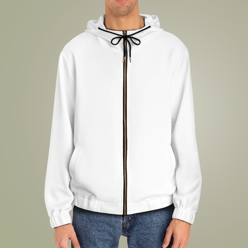 Mens full zip AOP hoodie thumbnail Print on Demand 55