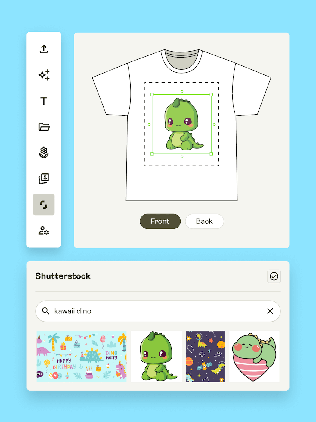 Use best selling designs or generate your own Shutterstock Printify x Shutterstock 4